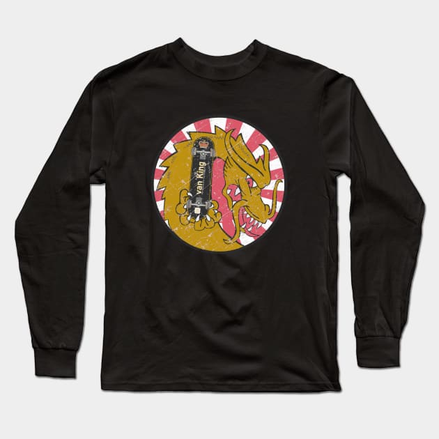 van King - King Golden Dragon - The Streets Are My Kingdom Long Sleeve T-Shirt by vanKing